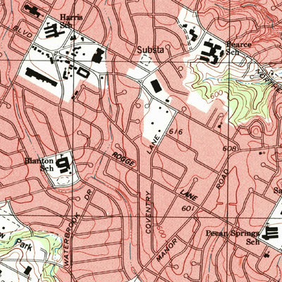 United States Geological Survey Austin East, TX (1988, 24000-Scale) digital map