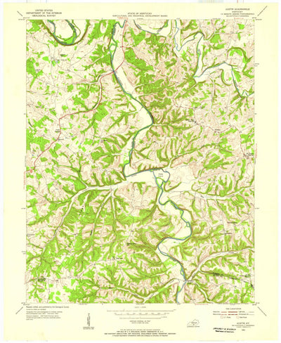 United States Geological Survey Austin, KY (1954, 24000-Scale) digital map