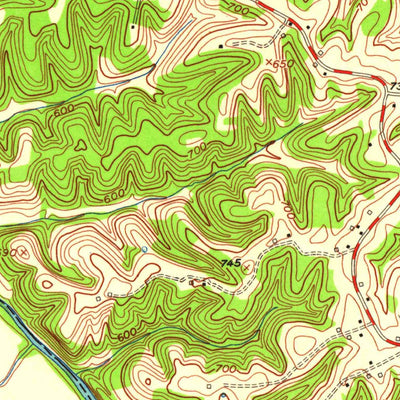 United States Geological Survey Austin, KY (1954, 24000-Scale) digital map
