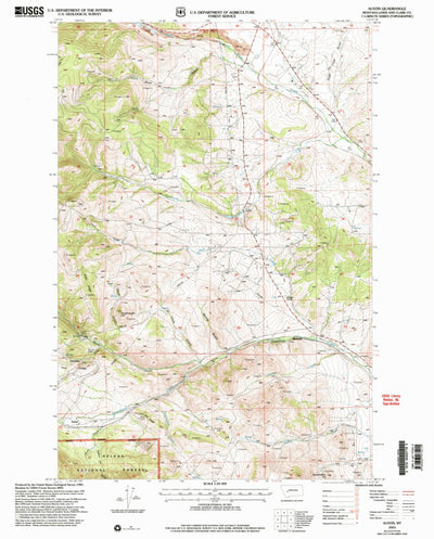 United States Geological Survey Austin, MT (2001, 24000-Scale) digital map