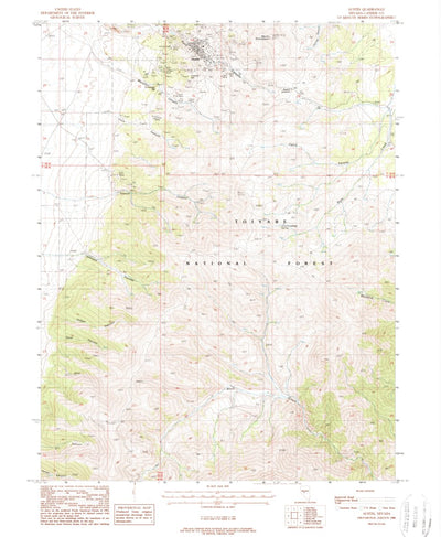 United States Geological Survey Austin, NV (1988, 24000-Scale) digital map