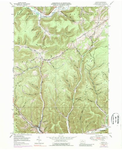 United States Geological Survey Austin, PA (1948, 24000-Scale) digital map