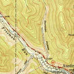 United States Geological Survey Austin, PA (1950, 24000-Scale) digital map