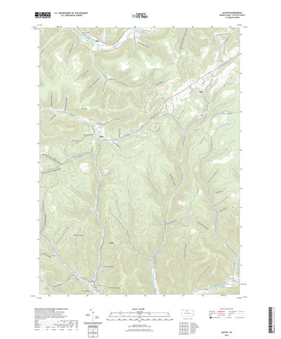 United States Geological Survey Austin, PA (2023, 24000-Scale) digital map