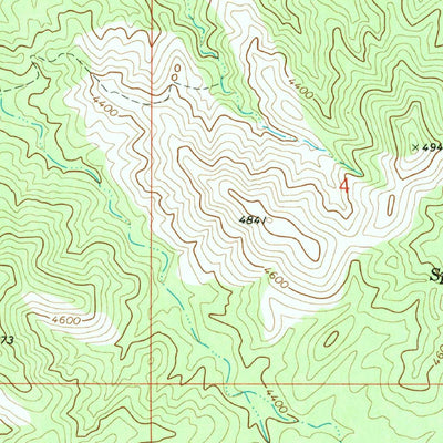 United States Geological Survey Austin Peak, AZ (1968, 24000-Scale) digital map