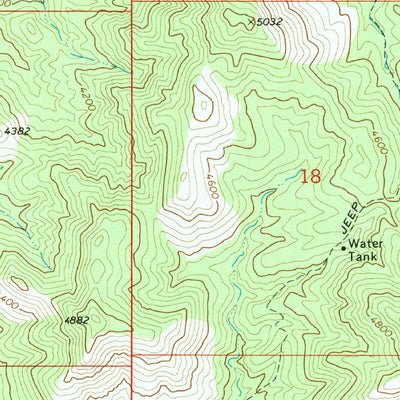 United States Geological Survey Austin Peak, AZ (1968, 24000-Scale) digital map
