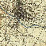 United States Geological Survey Austin, TX (1910, 125000-Scale) digital map