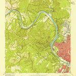 United States Geological Survey Austin West, TX (1954, 24000-Scale) digital map