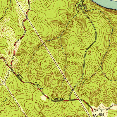 United States Geological Survey Austin West, TX (1954, 24000-Scale) digital map