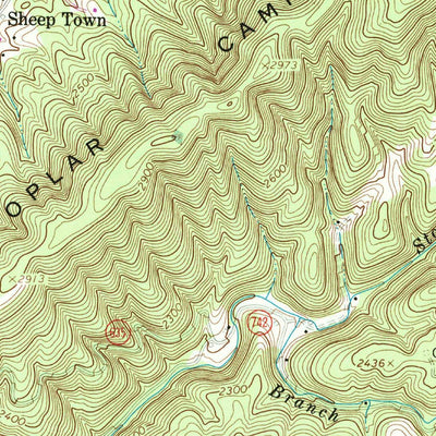 United States Geological Survey Austinville, VA (1965, 24000-Scale) digital map