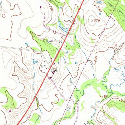 United States Geological Survey Austonio, TX (1964, 24000-Scale) digital map