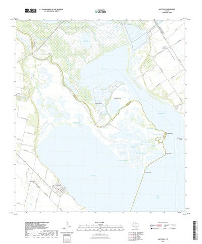 United States Geological Survey Austwell, TX (2022, 24000-Scale) digital map