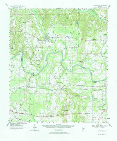 United States Geological Survey Autaugaville, AL (1957, 62500-Scale) digital map