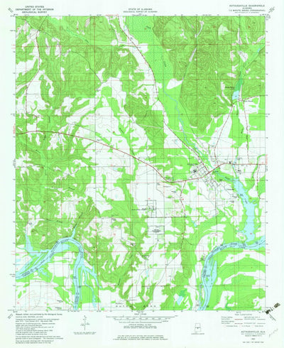 United States Geological Survey Autaugaville, AL (1982, 24000-Scale) digital map