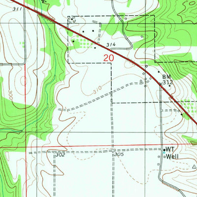 United States Geological Survey Autaugaville, AL (1982, 24000-Scale) digital map