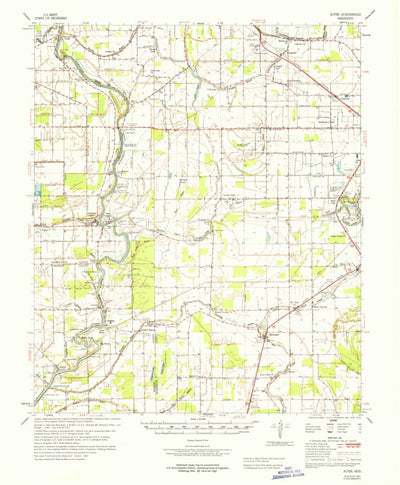 United States Geological Survey Auter, MS (1967, 62500-Scale) digital map