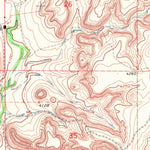 United States Geological Survey Autograph Cliff NW, OK-CO (1968, 24000-Scale) digital map