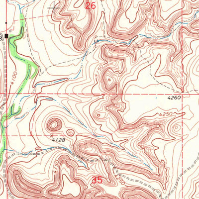 United States Geological Survey Autograph Cliff NW, OK-CO (1968, 24000-Scale) digital map