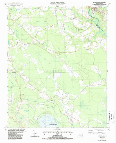 United States Geological Survey Autryville, NC (1987, 24000-Scale) digital map