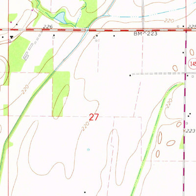 United States Geological Survey Auvergne, AR (1965, 24000-Scale) digital map
