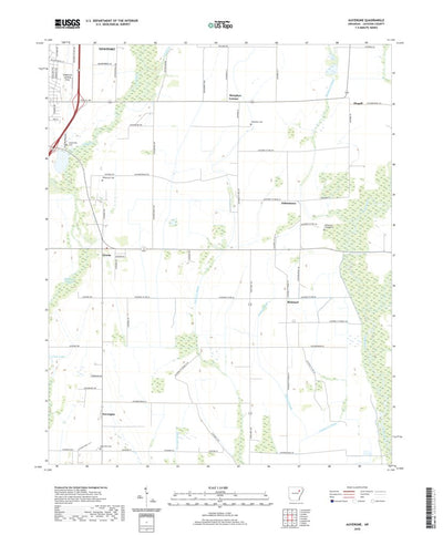 United States Geological Survey Auvergne, AR (2020, 24000-Scale) digital map