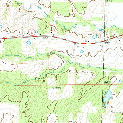 United States Geological Survey Auxvasse, MO (1972, 24000-Scale) digital map