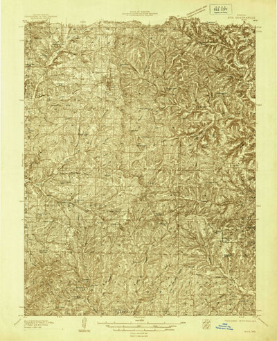 United States Geological Survey Ava, MO (1936, 48000-Scale) digital map
