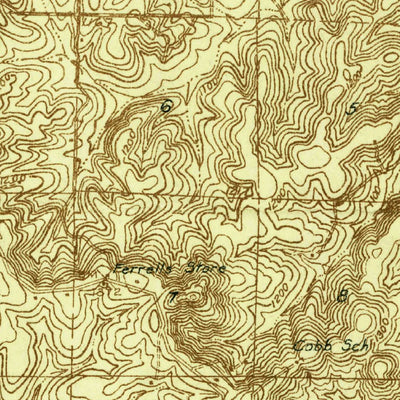 United States Geological Survey Ava, MO (1936, 48000-Scale) digital map