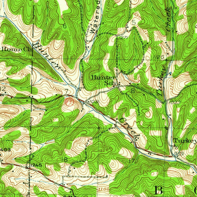 United States Geological Survey Ava, MO (1942, 62500-Scale) digital map