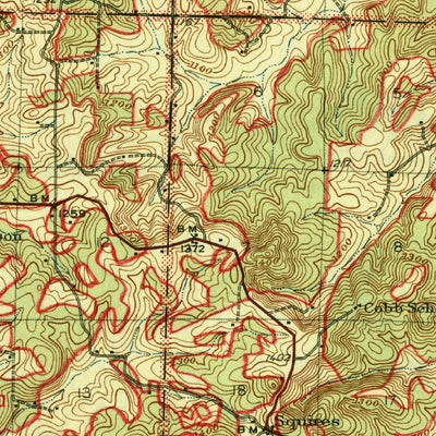 United States Geological Survey Ava, MO (1945, 62500-Scale) digital map