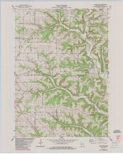 United States Geological Survey Avalanche, WI (1983, 24000-Scale) digital map