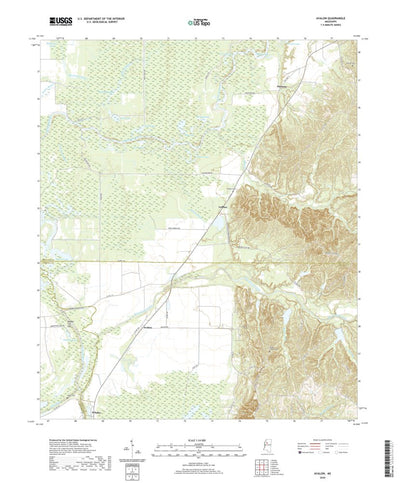 United States Geological Survey Avalon, MS (2020, 24000-Scale) digital map