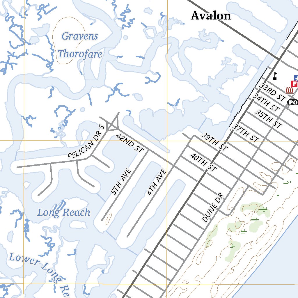 Avalon, NJ (2023, 24000-Scale) Map by United States Geological Survey ...