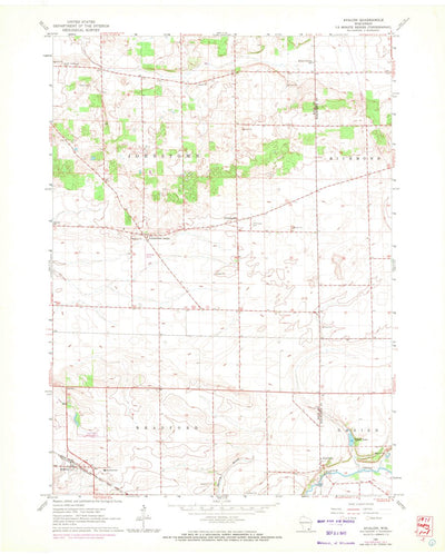 United States Geological Survey Avalon, WI (1961, 24000-Scale) digital map