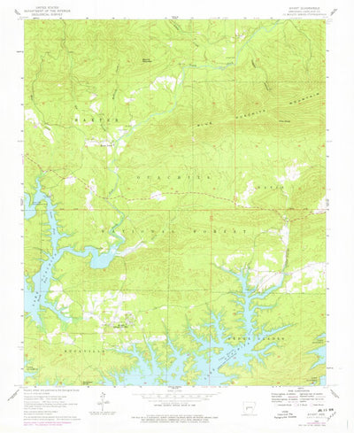 United States Geological Survey Avant, AR (1962, 24000-Scale) digital map