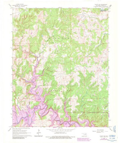 United States Geological Survey Avant NW, OK (1966, 24000-Scale) digital map