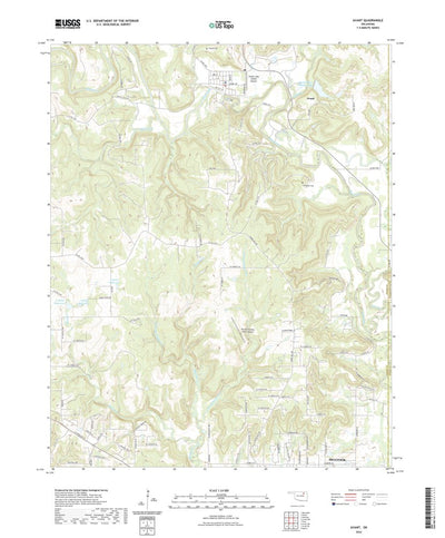 United States Geological Survey Avant, OK (2022, 24000-Scale) digital map