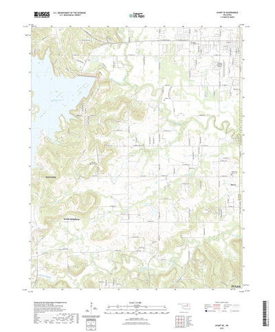 United States Geological Survey Avant SE, OK (2022, 24000-Scale) digital map
