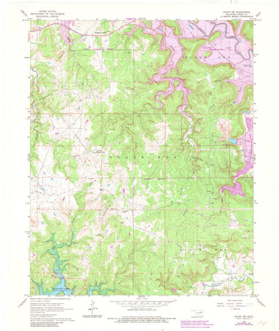 United States Geological Survey Avant SW, OK (1966, 24000-Scale) digital map
