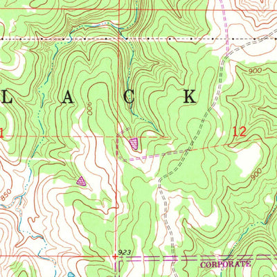 United States Geological Survey Avant SW, OK (1966, 24000-Scale) digital map