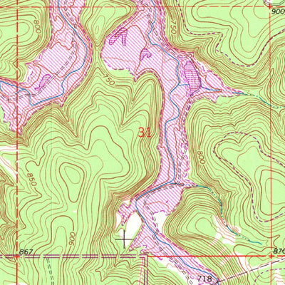 United States Geological Survey Avant SW, OK (1966, 24000-Scale) digital map