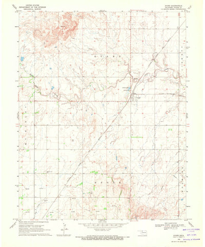 United States Geological Survey Avard, OK (1969, 24000-Scale) digital map