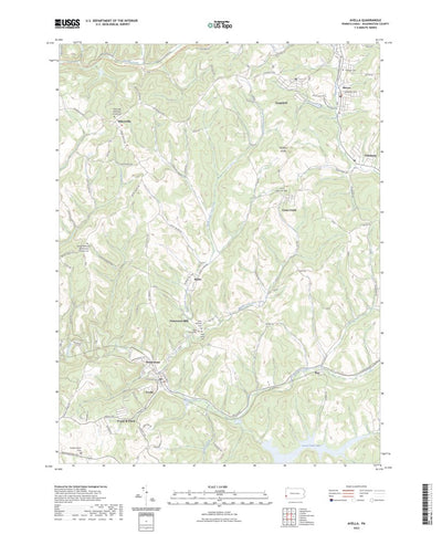 United States Geological Survey Avella, PA (2023, 24000-Scale) digital map