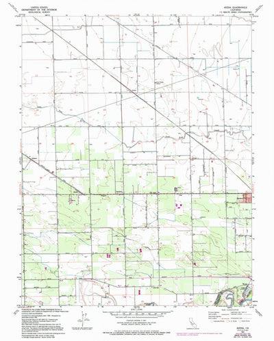 United States Geological Survey Avena, CA (1952, 24000-Scale) digital map