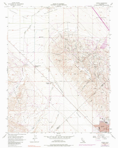 United States Geological Survey Avenal, CA (1954, 24000-Scale) digital map