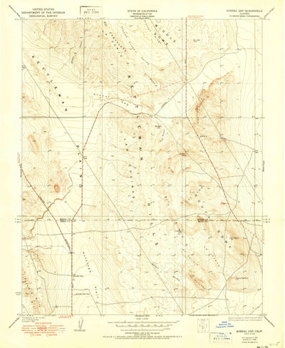 United States Geological Survey Avenal Gap, CA (1950, 24000-Scale) digital map