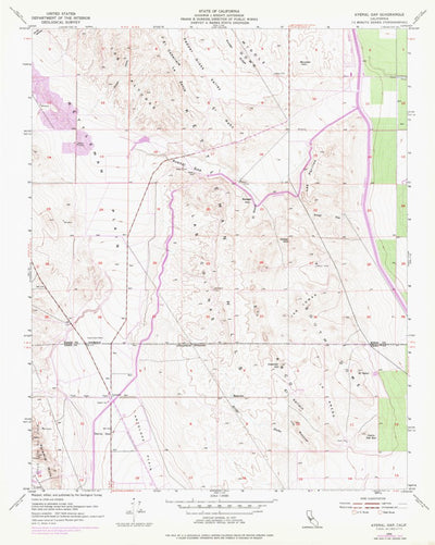 United States Geological Survey Avenal Gap, CA (1954, 24000-Scale) digital map