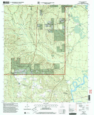 United States Geological Survey Avent, MS (2000, 24000-Scale) digital map