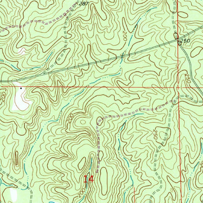 United States Geological Survey Avera, MS (1964, 24000-Scale) digital map