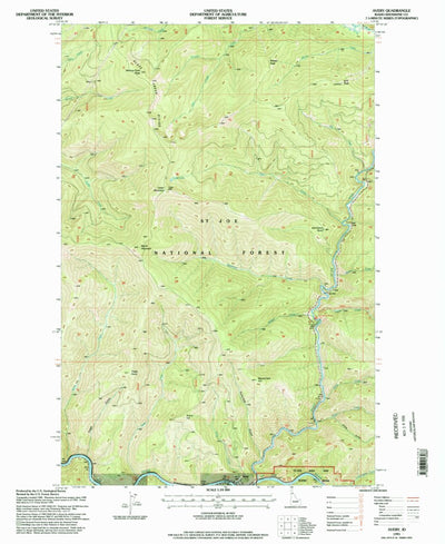 United States Geological Survey Avery, ID (1995, 24000-Scale) digital map